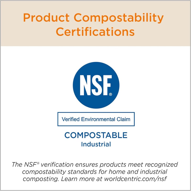 World Centric Compostable Cup Lids 10-20 oz - Made from Plants, Leak-Resistant - 200 Pack - Image 4