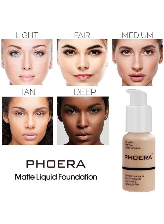 Hilareco PHOERA Foundation Full Coverage,and 2024 New PHOERA Foundation Makeup for Mature Skin, Wrinkles Matte Natural Finish for a Flawless Complexion with Medium Coverage (102+N02/Nude+Nude) - Image 3