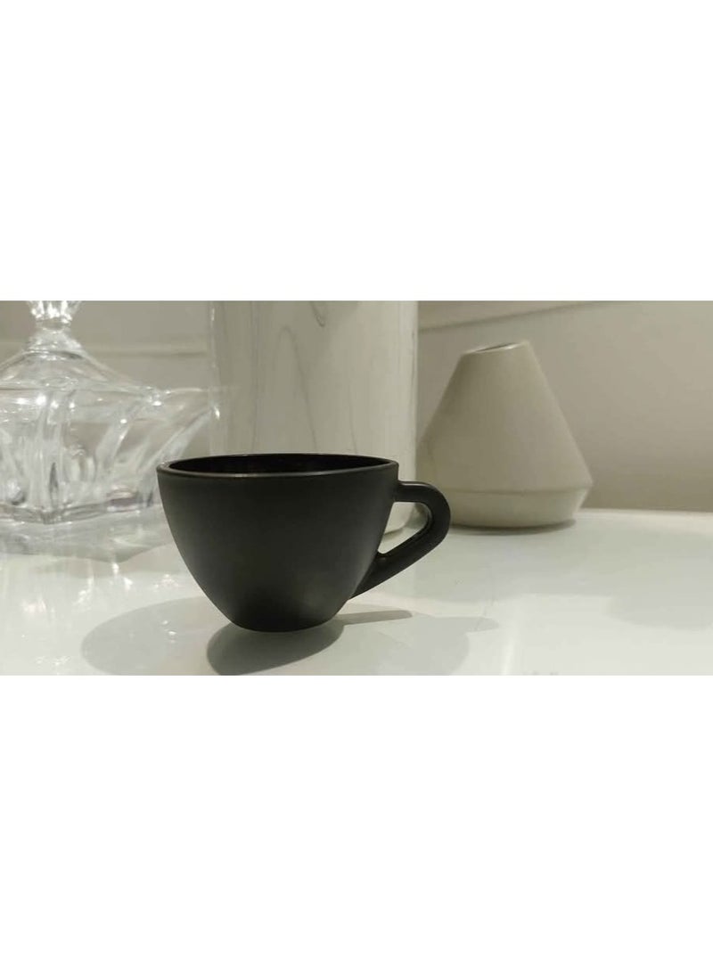Glass Valley - Coffe cup 60 ml - black matt color - Image 1