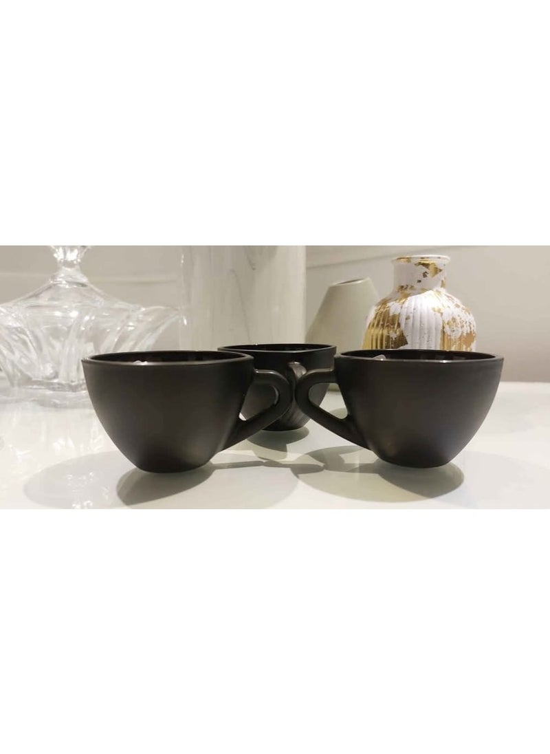 Glass Valley - Coffe cup 60 ml - black matt color - Image 1