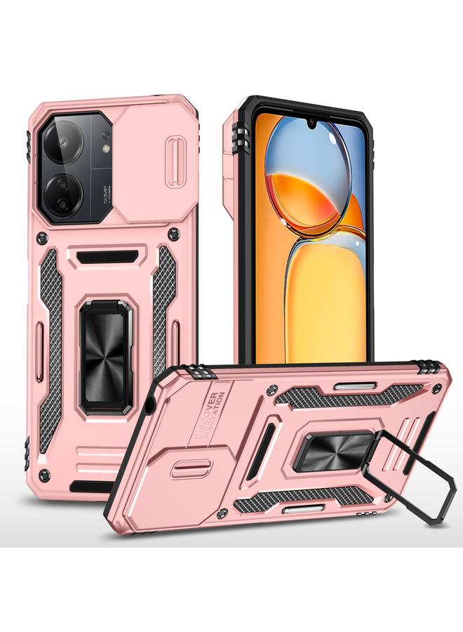 The Bros Case For Xiaomi Poco C65/Redmi 13C Armor PC + TPU Camera Shield Phone Case