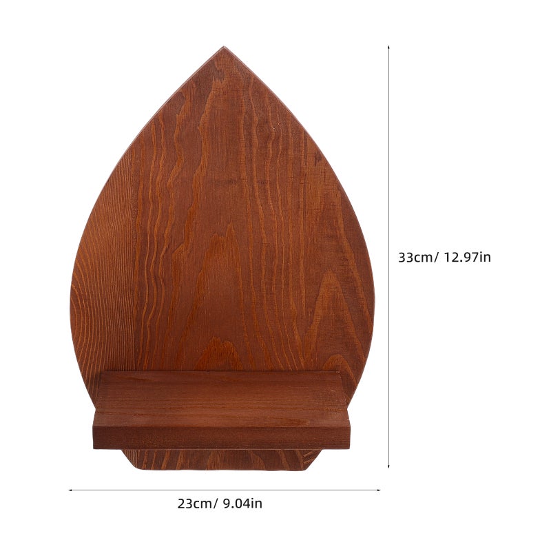 Wood Floating Shelves Rustic Wall Mounted Shelf Decorative Wall Shelf For Living Room Bedroom Kitchen Bathroom Office - Image 3