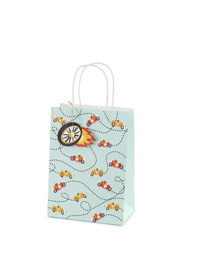 Share the Love Stylish Blue Racing Car Gift Bag – Perfect for Kids' Parties and Special Occasions  - Image 1