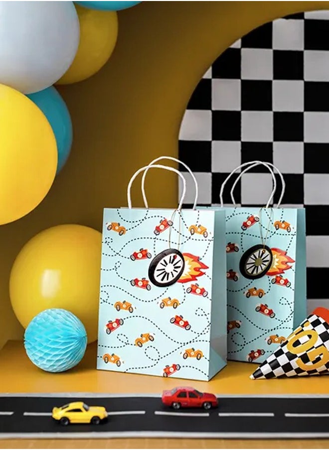 Share the Love Stylish Blue Racing Car Gift Bag – Perfect for Kids' Parties and Special Occasions  - Image 2