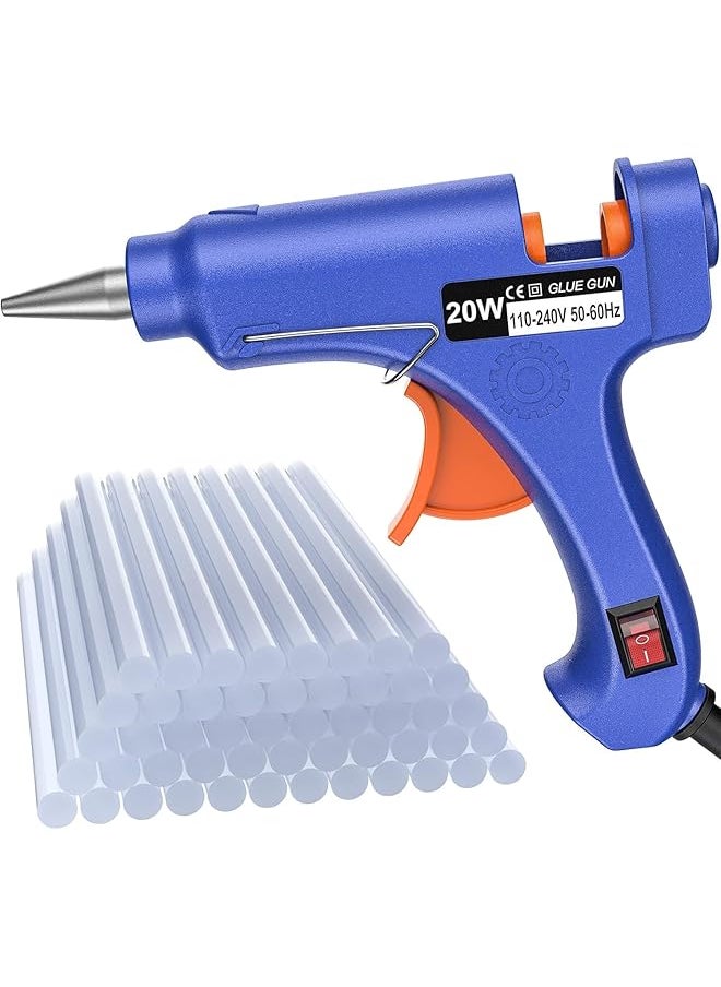 erorex Hot Glue Gun Kit Mini Mini Hot Glue Guns Kit With 50 Sticks Melt Glue Gun Craft For Kids School Diy Arts Home Quick Repairs  - Image 1
