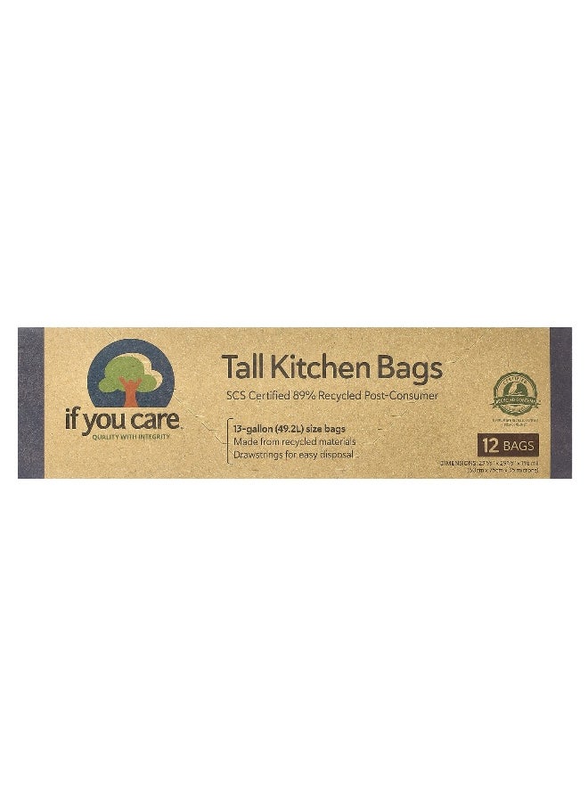 If you care If You Care, Tall Kitchen Bags, 12 Bags  - Image 1