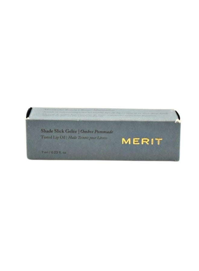MERIT Shade Slick Gelée Sheer Tinted Lip Oil Maraschino - Image 4