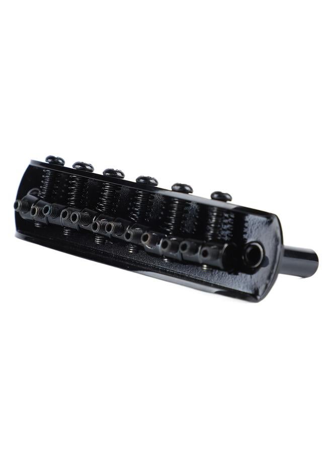 Electric Guitar Bridge with Tailpiece Roller Saddle Vibrational Transferring Guitar String Bridge for Jaguar