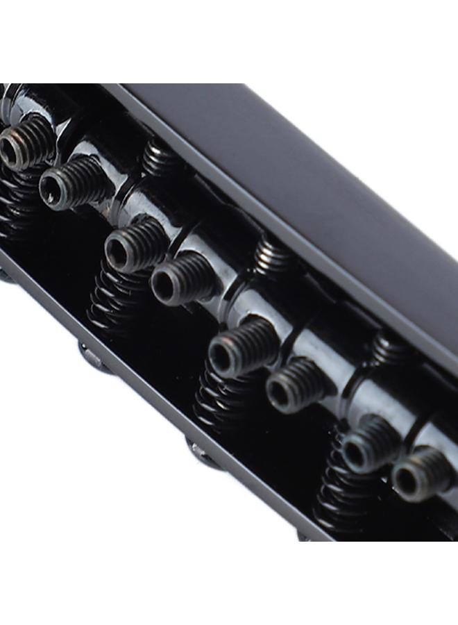 Electric Guitar Bridge with Tailpiece Roller Saddle Vibrational Transferring Guitar String Bridge for Jaguar