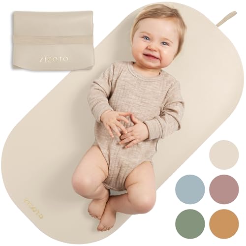Beautiful Portable Baby Changing Pad Wipeable and Easy to Clean Diaper Changing Mat The Perfect Waterproof Vegan Leather Pad for Traveling
