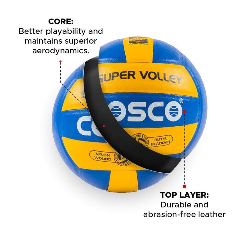 COSCO Super Volley Volleyball, Size 4 (Multicolour) (15002) - Image 5