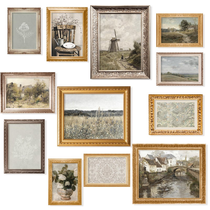 97 Decor Vintage Farmhouse Wall Art Vintage Posters for Room Aesthetic French Country Decor Rustic Pictures Vintage Art Prints Landscape Wall Art for Bedroom 8x10 Unframed - Image 2