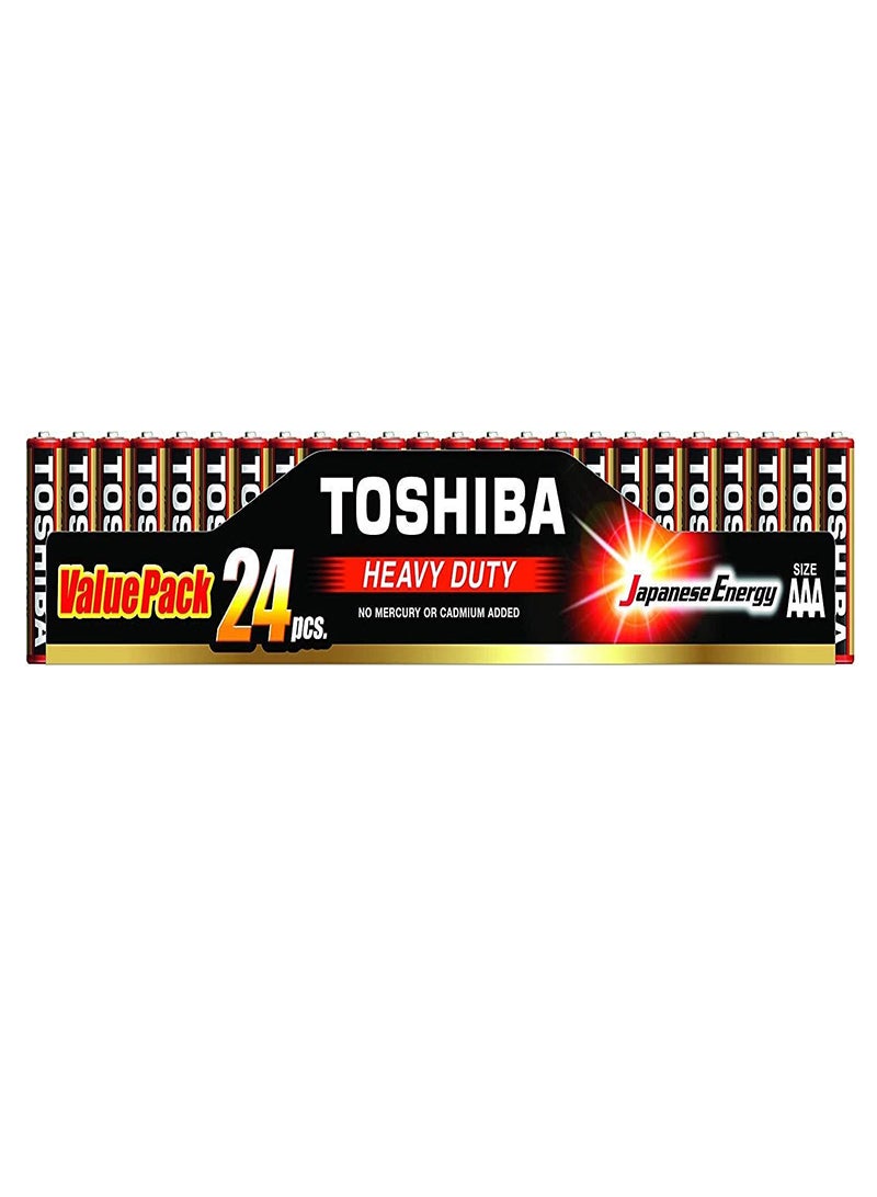 Toshiba AAA Heavy Duty Batteries 24pcs 593772