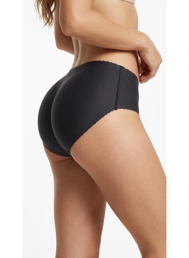 2 PCS Women's Seamless High-Waist Briefs - Breathable Mesh Microfiber Panties, Laser-Cut No-Show Underwear - Image 3