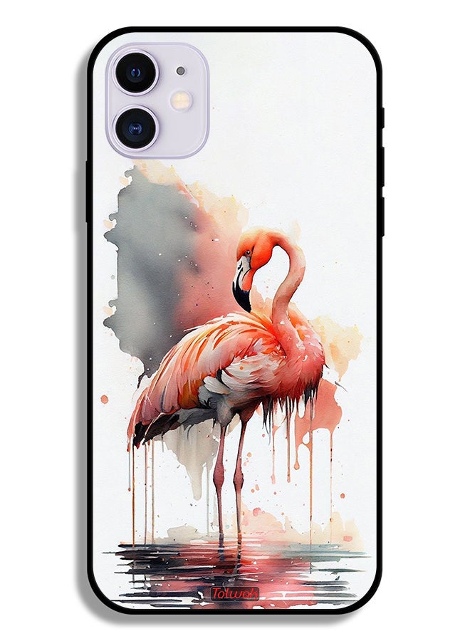 Tolwak Apple iPhone 12 mini Protective Case Tropical Watercolor Art - Image 2