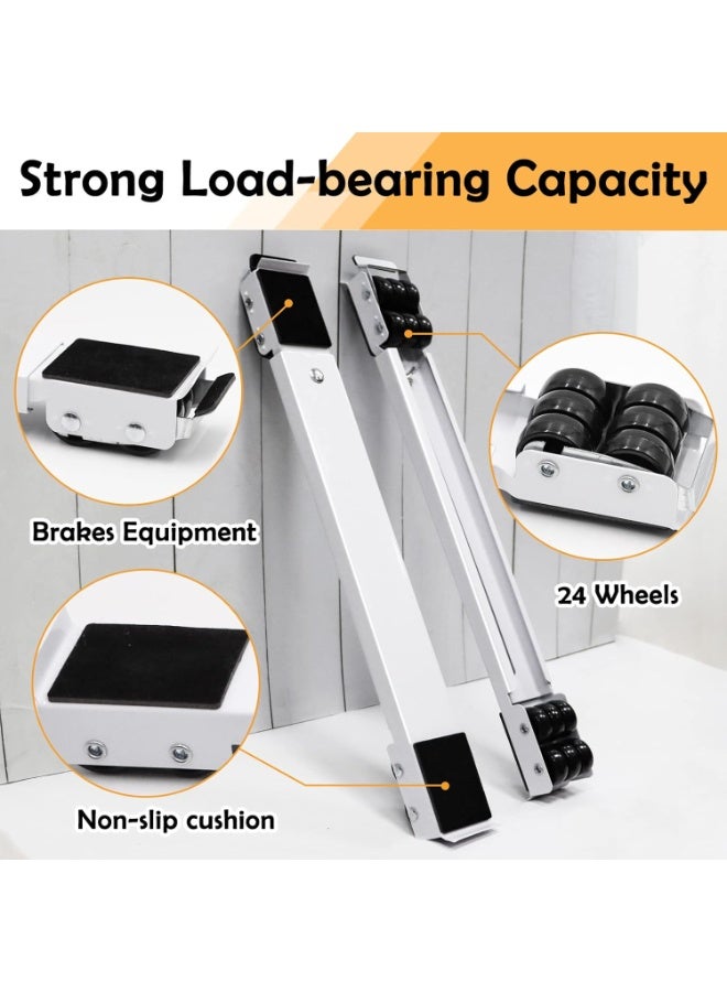 Extendable Heavy Duty Appliance Roller Base with Locking Wheels for Washing Machine Dryer Refrigerator Furniture and Home Appliances High Load Capacity - Image 3