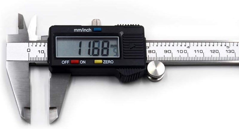 Oudtinx Electronic Digital Caliper Stainless Steel Body with Large LCD Screen | 0-6 Inches | Inch/Millimeter Conversion - Image 1