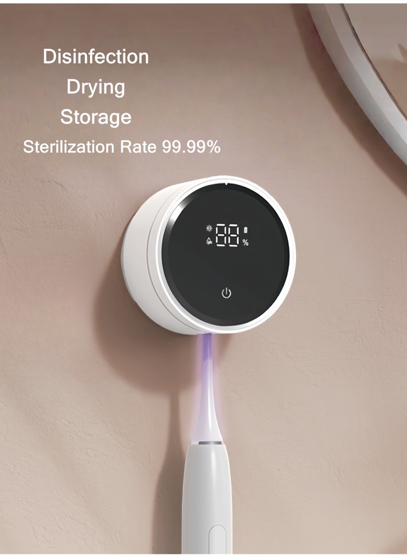 Generic UV Toothbrush Sanitizer Cleaner Wall Mount,Bathroom Toothbrush Holder/Rechargeable/No Drilling/Easy to Clean,for Electric and Manual Toothbrush  - Image 2