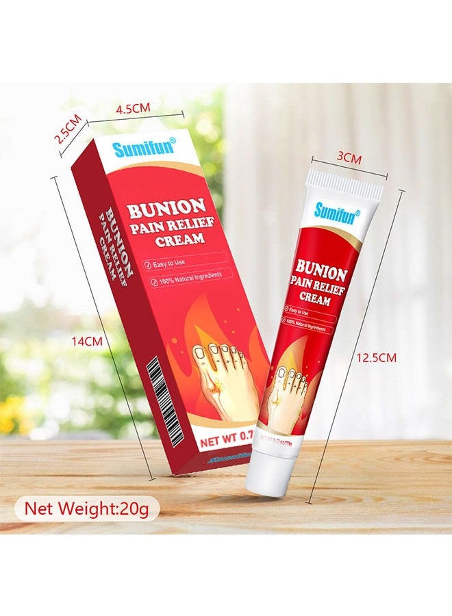 Sumifun Bunion Pain Relief Cream 20g, Toe Joint Valgus Corrector Cream, Hallux Knee Lumbar Arthritis Plaster, Joint Care Cream - Image 2