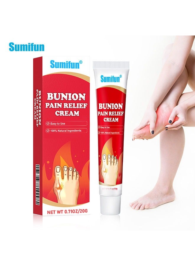Sumifun Bunion Pain Relief Cream 20g, Toe Joint Valgus Corrector Cream, Hallux Knee Lumbar Arthritis Plaster, Joint Care Cream - Image 1