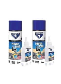 Dolphin super glue Fast spray Adhesive activator Power Bond MDF Kit – Strong Super Glue with Activator, Wood Glue, Nail Glue, Silicone Sealant, Epoxy, and Rust Remover – Multi-Purpose, Safe, and Heavy-Duty Adhesive