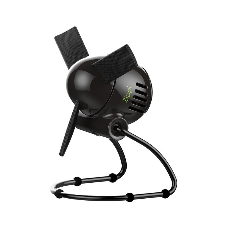 Vornado Zippi Small Personal Fan, Foldable Cooling for Desk, 2 Speed Settings, Soft Nylon Blades, Directable Airflow, Compact Design, Perfect Fan for Office and Bedroom, Multiple Color Options, Black - Image 1