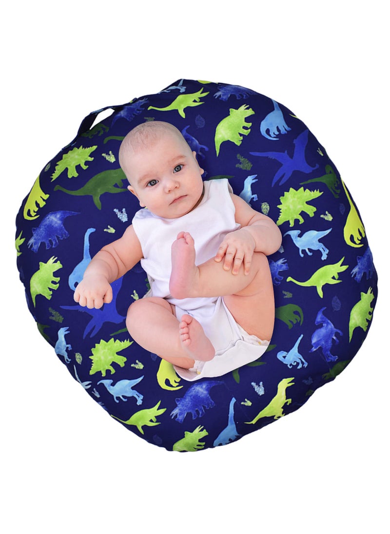 TANOFAR Dinosaur Lounger Cover  Blue Breathable  Reusable Removable Slipcover for Newborn Snugly Fit Baby Infant Boy 