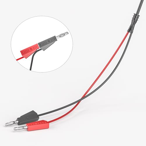 Goupchn BNC Test Leads Set Oscilloscope Test Leads Kit BNC to Alligator Crocodile Clips BNC to Test Hook Clips BNC to Dual Stackable Banana Plug Cable Wires - Image 5