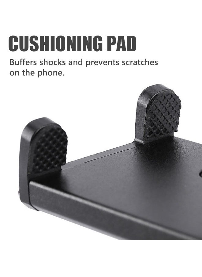 Generic Aluminum Cycle Phone Holder Phone Stand, Mountain Bicycle Cellphone Clamp, Adjustable Scooter Phone Clip Freely for 3.5" to 7.5" Device (Red)  - Image 3