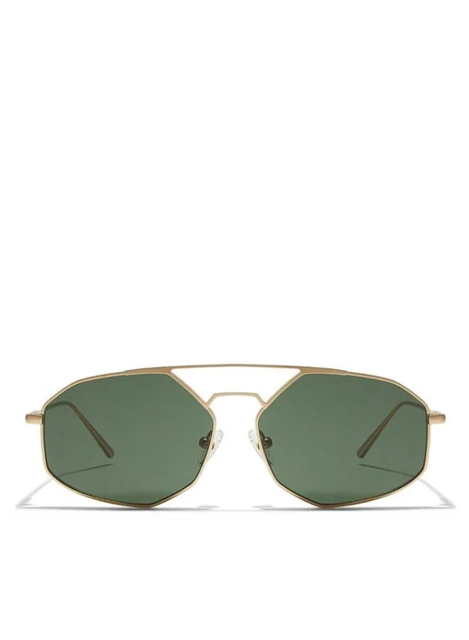 30Sundays POIRET - La French Collection Men Green Sunglasses - Frame Material: Metal - Lens Color: Green- Frame Color: Gold - Full Rim