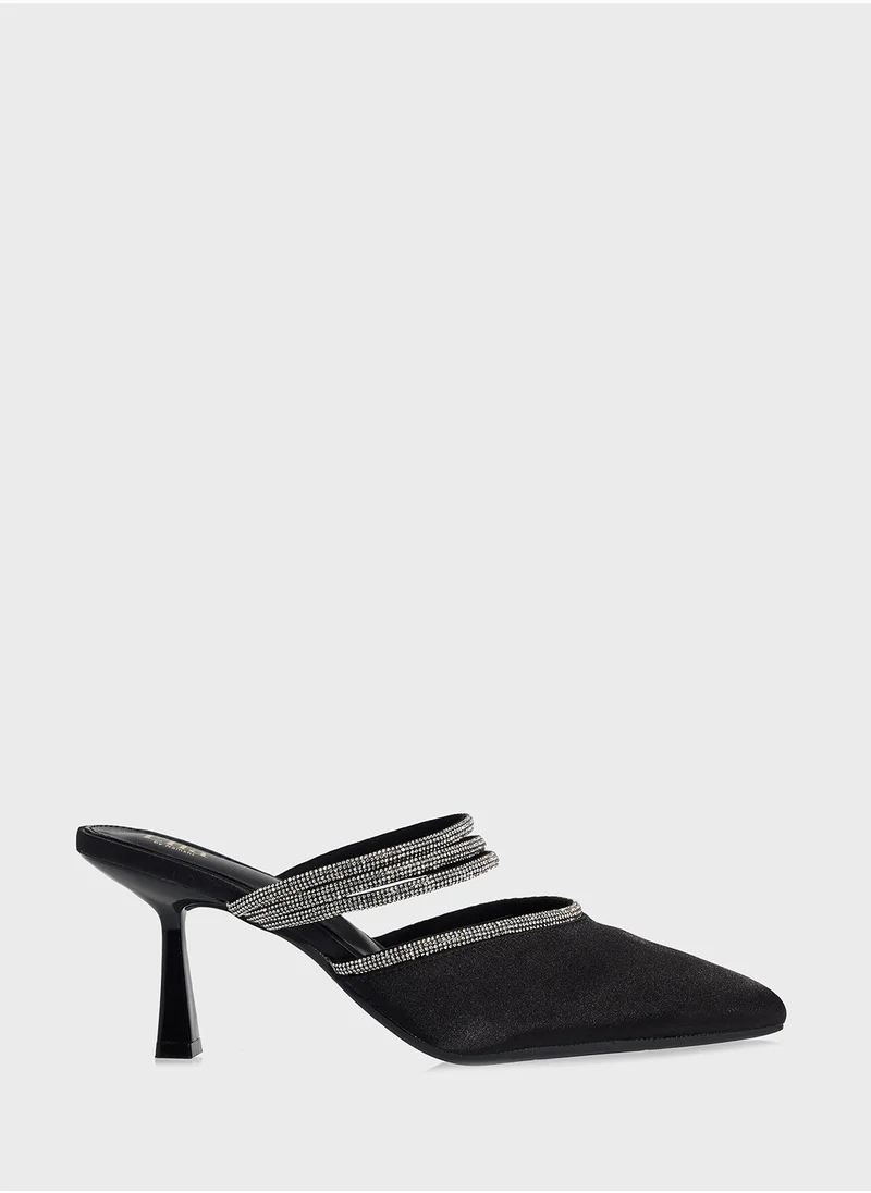 ELLA Slip On Heeled Mule
