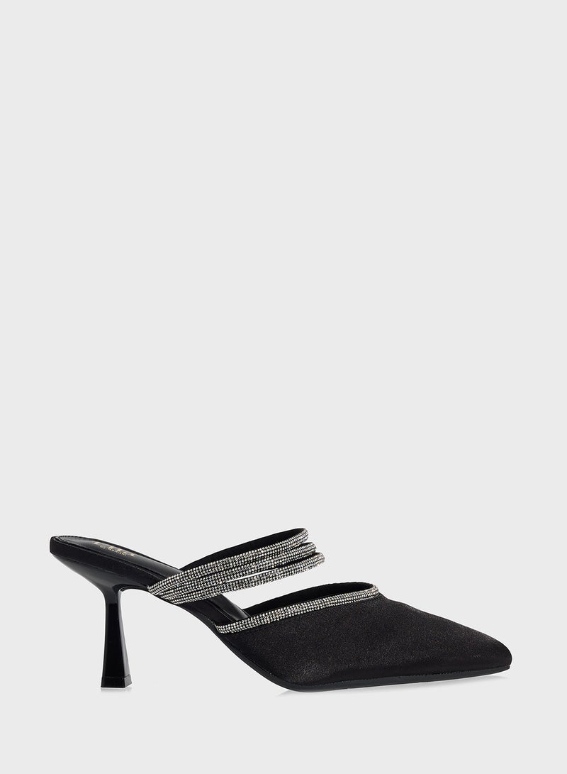 ELLA Slip On Heeled Mule  - Image 1