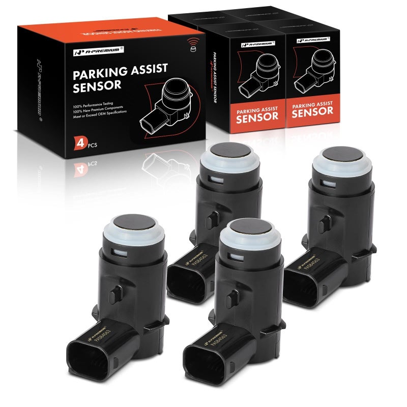 A-Premium (4-Pc) Rear Reverse Backup Parking Assist Sensor Compatible With Select Ford And Lincoln Models - F-150 F150 2009-2014  Mark Lt 2010-2014  Replace# 9L3Z-15K859-D - Image 1