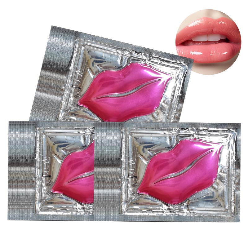 Jakuva 30PCS Moisturizing Collagen Lip Mask, Lip Sleeping Mask Lip Balm Bulk Lip Masks for Dry Lips,Remove Chapped Skin & Anti-Aging, Hydrating Plumping Your Lip,Pink - Image 3