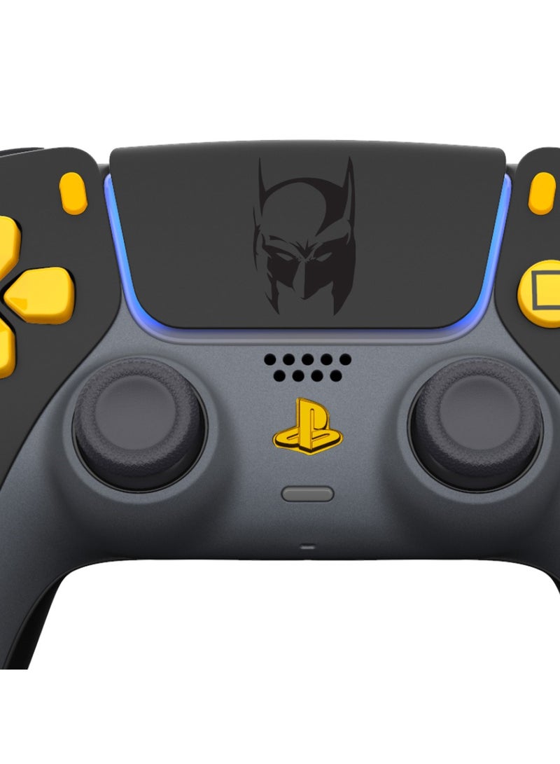 Craft MERLIN CRAFT CUSTOMIZED SONY DUAL SENSE GAMING CONTROLLER FOR PS5 & PS5 SLIM - THE BLACK BAT NEW 2024 DESIGN - Image 5