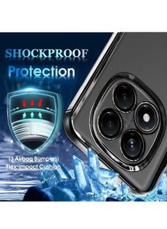 Wtech Xiaomi Redmi Note 14 Pro+ / Redmi Note 14 Pro Plus 5G 2024 PU Luxury Plating Raised Lips Camera Hole Case Cover - Black  - Image 3
