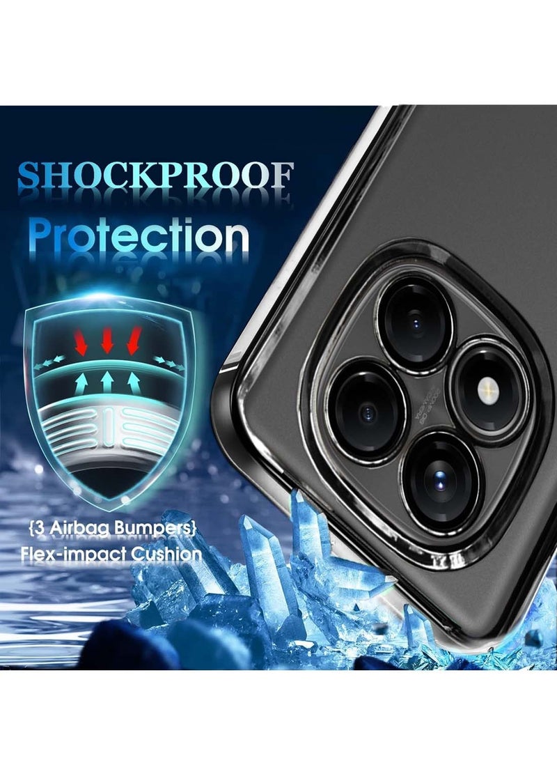 Wtech Xiaomi Redmi Note 14 Pro+ / Redmi Note 14 Pro Plus 5G 2024 PU Luxury Plating Raised Lips Camera Hole Case Cover - Black - Image 3