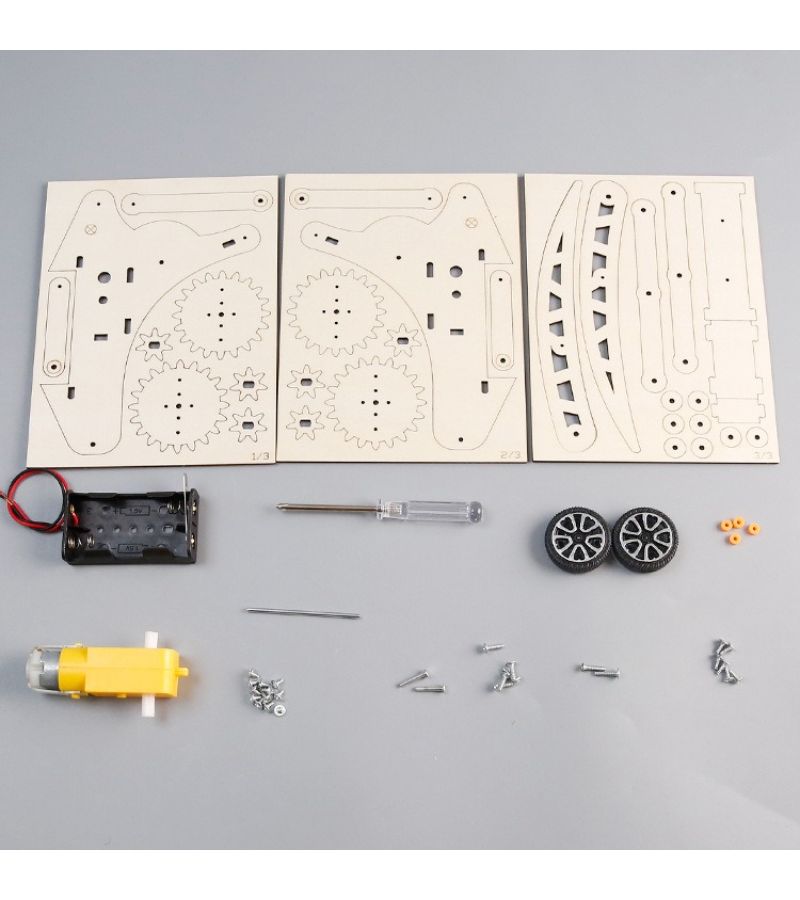 Science Project Kit For Students With Small Crawling Robot Double Gears Perfect Creative Gift Festival - Image 4