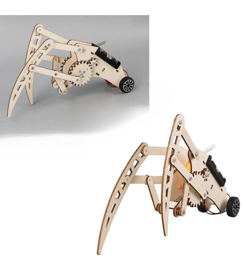Science Project Kit For Students With Small Crawling Robot Double Gears Perfect Creative Gift Festival - Image 1