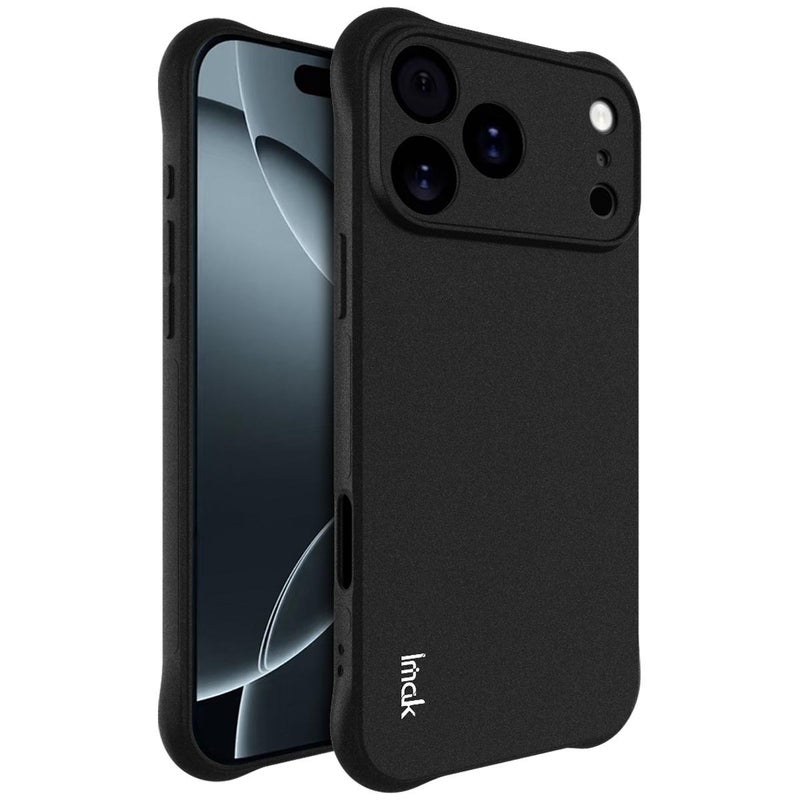 إيماك جراب هاتف TPU مقاوم للصدمات مع وسادة هوائية لهاتف Iphone 17 Pro Max (أسود غير لامع) - Image 1