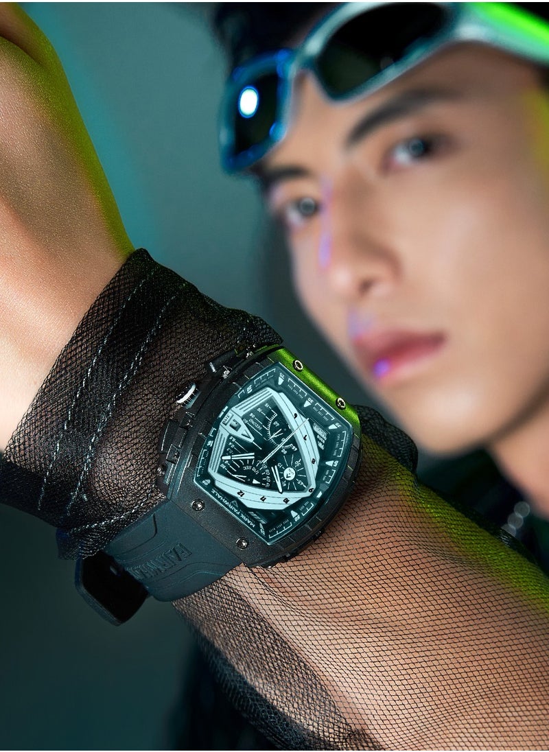 Mark Fairwhale - Men's Watches, Quartz, Luxury Waterproof Resin Band, Sports Watches, Men's Waterproof Watches, Men's Black Watches, Men's Automatic Watches, Chronographs, Men's - Image 1