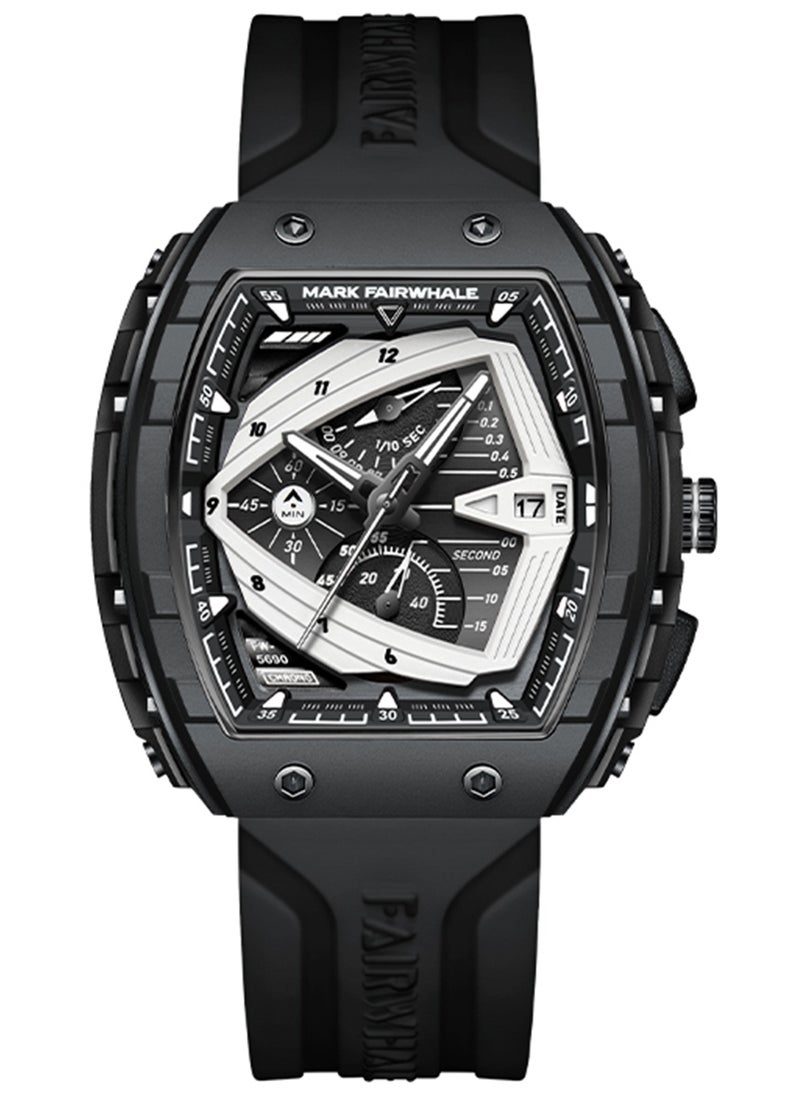 Mark Fairwhale - Men's Watches, Quartz, Luxury Waterproof Resin Band, Sports Watches, Men's Waterproof Watches, Men's Black Watches, Men's Automatic Watches, Chronographs, Men's - Image 1