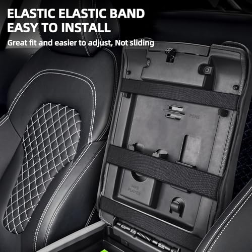 GAWAF Center Console Cover Compatible with 2009-2014 Ford F150, PVC Leather Middle Console Cover Seat Box Lid, Armrest Box Protective Cushion Pad, Customized Truck Accessories - Image 2