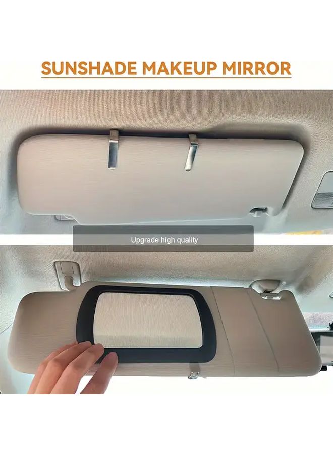 Black Car Sun Visor Clip On Makeup Mirror Universal High Definition Beauty Mirror - Image 5