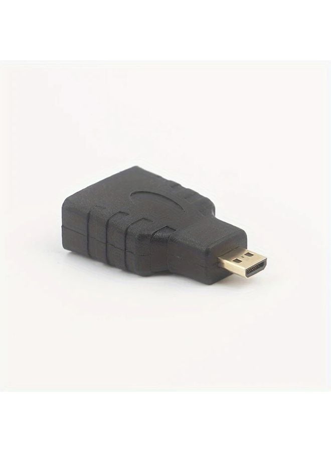 Black Micro HDTV to HDTV Adapter Gold Plated Plug Play Converter for Smart TV Tablet - Image 5