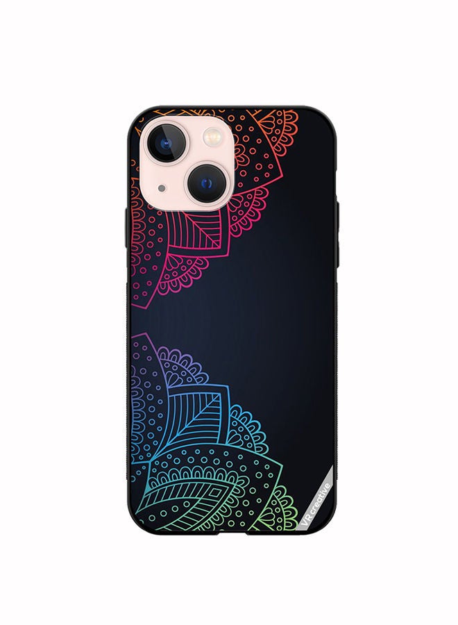 VR CREATIVE Protective Case Cover For Apple iPhone 13 mini Mandala Design Multicolour - Image 1