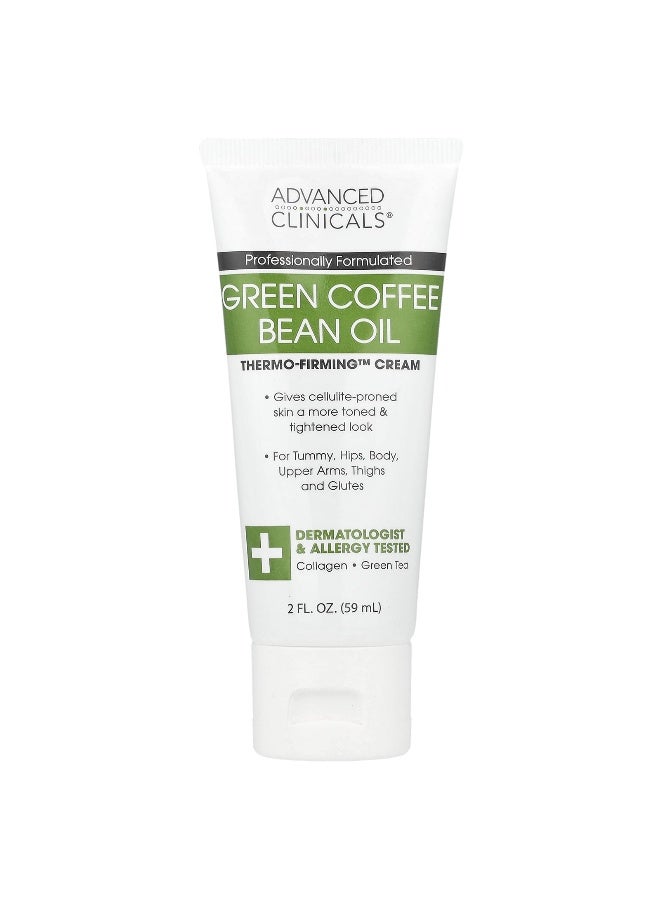 Advanced Clinicals Advanced Clinicals, Green Coffee Bean Oil, Thermo-Firming™ Cream, 2 fl oz (59 ml)  - Image 1