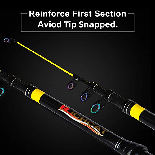 Richcat Fishing Poles and Reels Combo, Fishing Rod and Reel Kits for Adults Telescopic Fishing Rod Set Line Pre-spooled for Travel Saltwaer Freshwater 7.9ft - Image 4