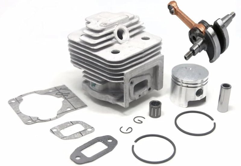 44mm Piston Crankshaft Set Compatible With 43CC 52CC Engines Fits 1E44F 5 44F 5 BG520 CG520 CG430 1E40F 5 Models - Image 2