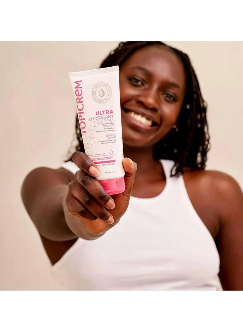 توبي كريم مقشر لطيف للوجه والجسم للبشرة الحساسة من توبيكريم، 200 مل - Image 2